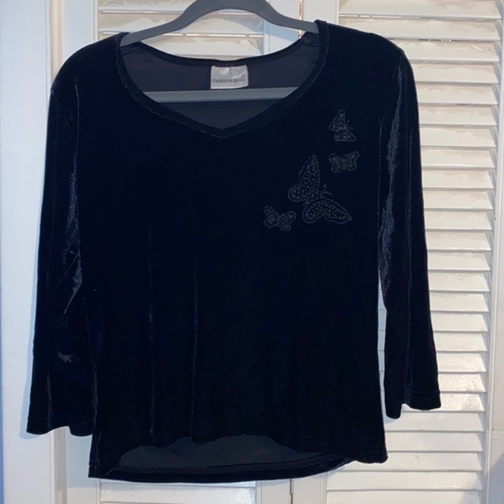 Vintage Fashion Bug velvet top